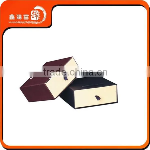 xhfj custom brown black luxury drawer paper box for gift