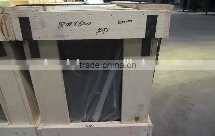 5 mm silver grey color glass of hot reflex plated film to prevent radiation optical coating glass processing