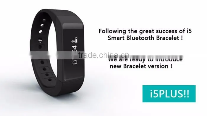2016 I5 Plus Smart Bluetooth 4.0 Watch IP67 Sleep Monitoring Sports Tracking Wristband Call Message Reminding Sedentary Alert