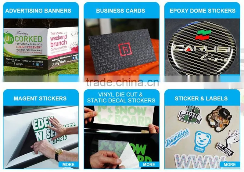 promotion customized luminous colorful glitter sticker