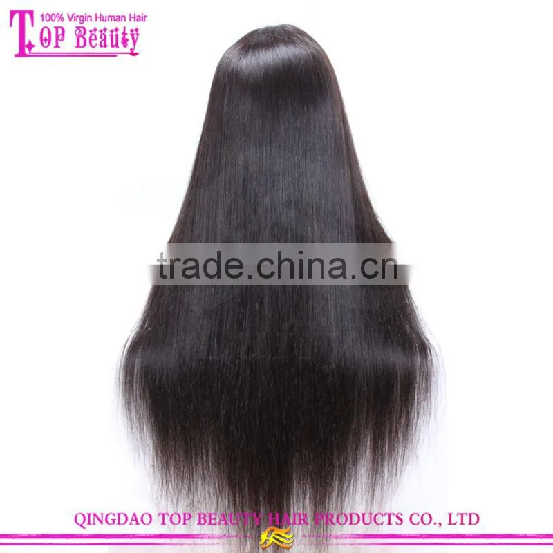 Fashion wholesale 6A grade 100% russian virgin hair wigs natural color hair wigs for young women
