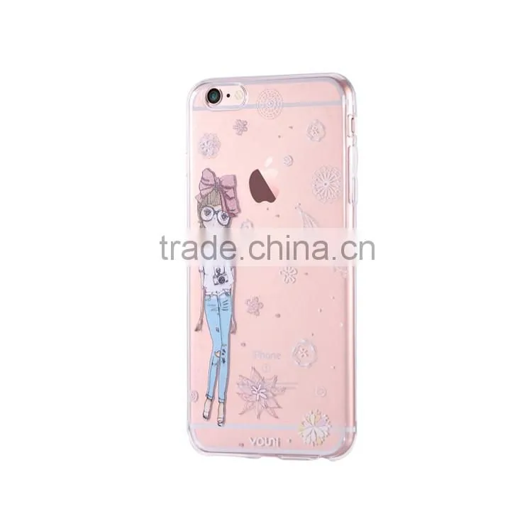 With Retail Packing Ultra-thin 0.5mm Soft TPU Case Cover for iPhone 6/6s Plus TPU Cases for Girls