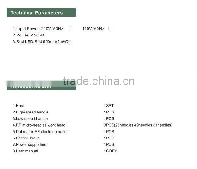 Advanced technology American Thermagic rf face lift machine