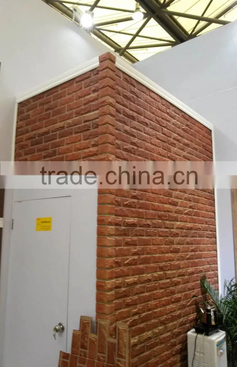 archaized brick exterior 3D wall panel