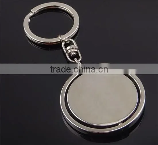 Cheap silver custom made metal american keychain