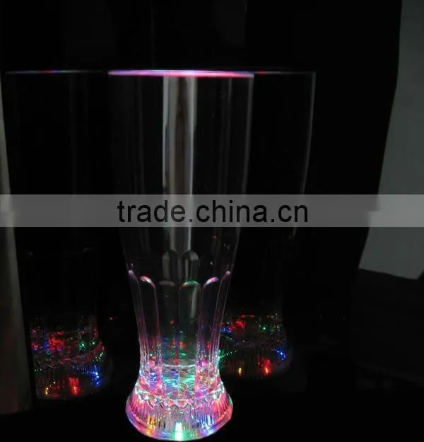 plastic led flashing glass, LED Lighted Cola Glass for wedding decoration