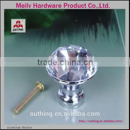 Beautiful design Crystal chrome furniture handle
