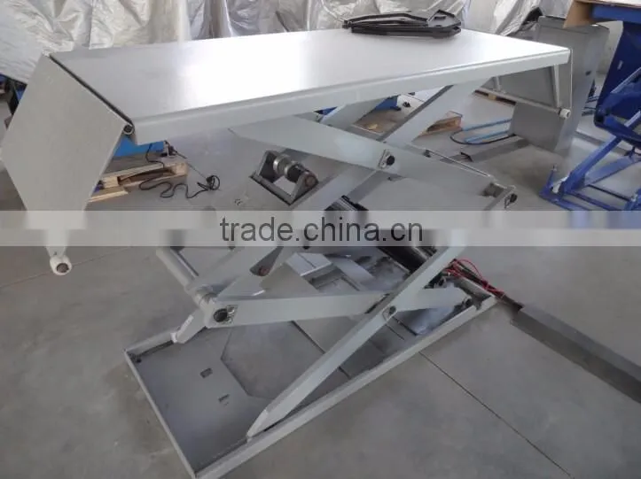 Factory price electric car lift , scissor car lift platform ,3T,lifting platform,Double hydraulic cylinder lift with CE approved