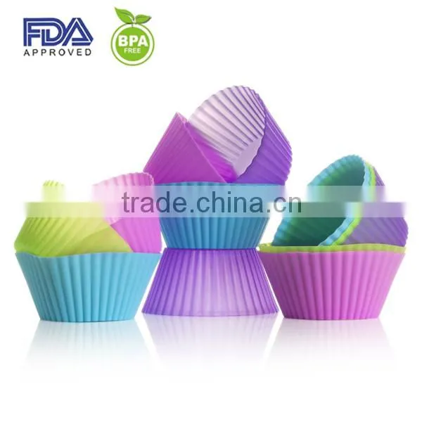 Round Silicone Cupcake Liner/Muffin Cake Mold/Muffin Cups