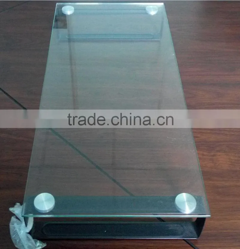 2016 hot sell glass top laptop desk