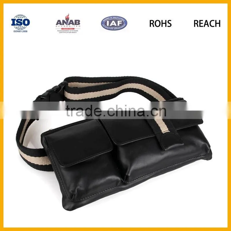 2016 Trendy Bicycle Sport Running Belt PU Waist Bag Leisure Bag for Men and Women