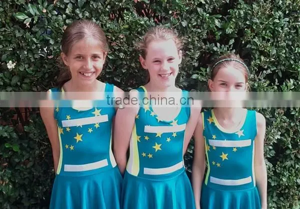 no moq custom netball dress 100%polyester netball dresses