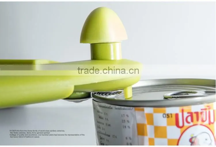 2016 Sales champion Plastic manual safety can opener with color design