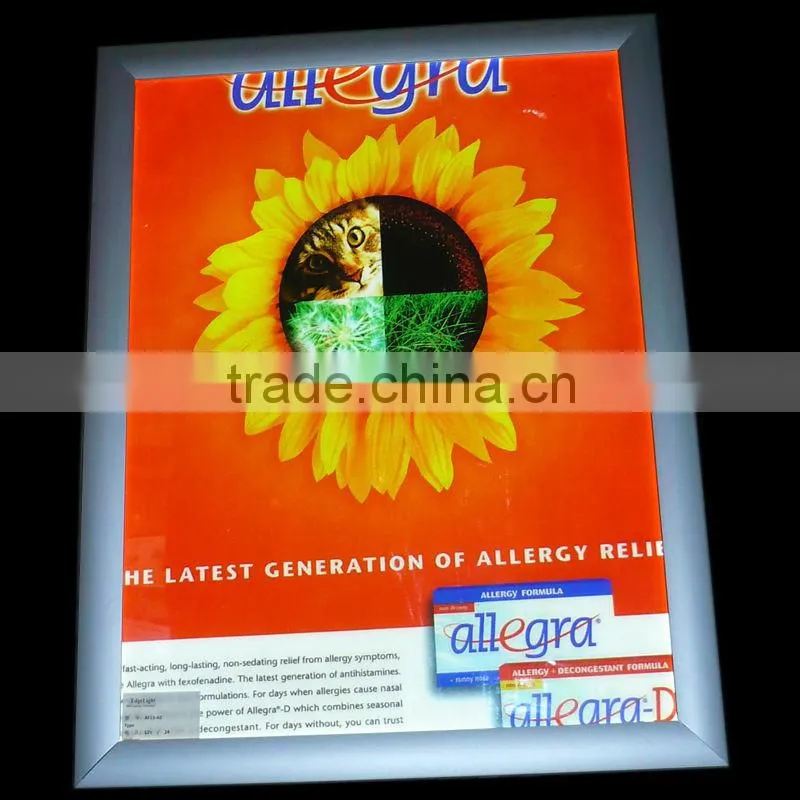 Promotion Super Thin Slim Aluminium A0 Led Poster Frames