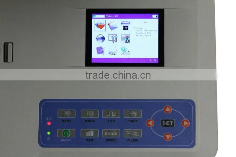 Portable Digital ECG/EKG Machine Price with CE Certificate (EKG-903BS)