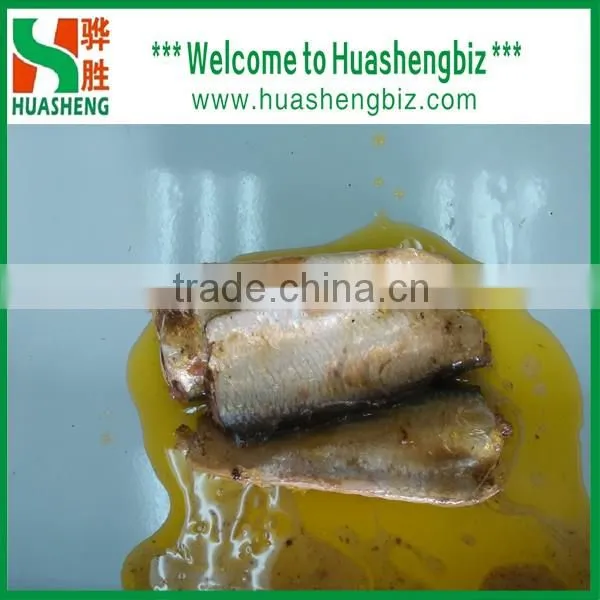 125g Canned Sadines in Vegetable oil Big Whole fish body