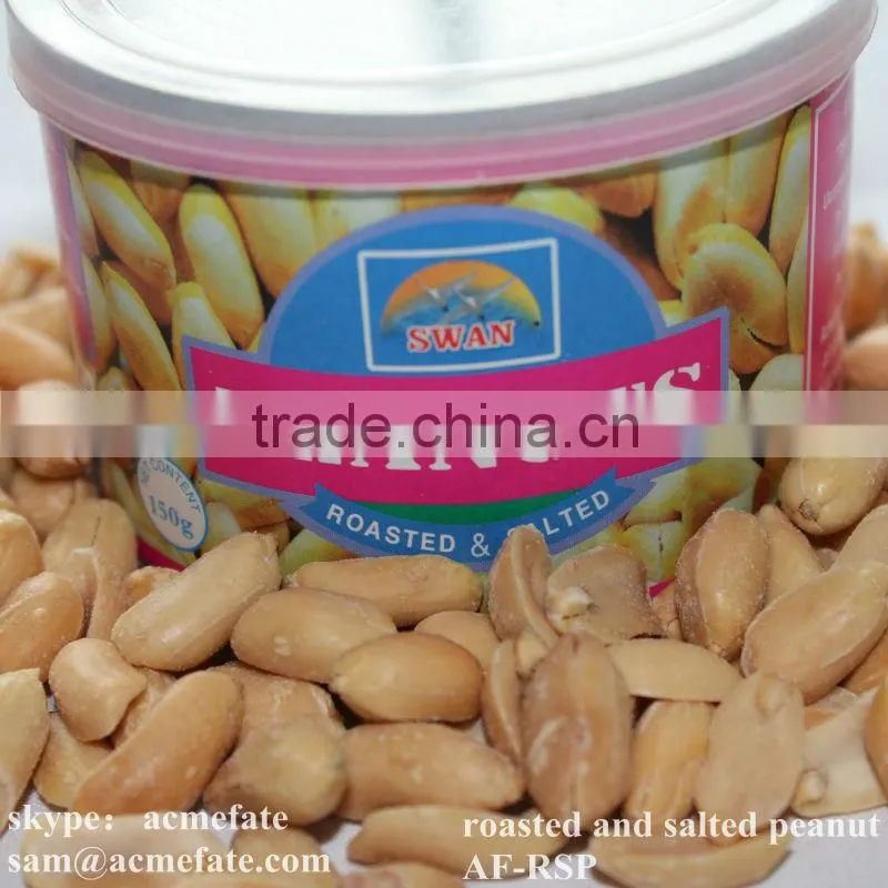 Fried and Salted Peanuts in Tins