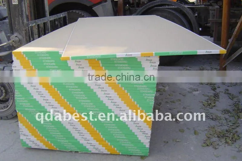 Standard paper faced gypsum board for drywall