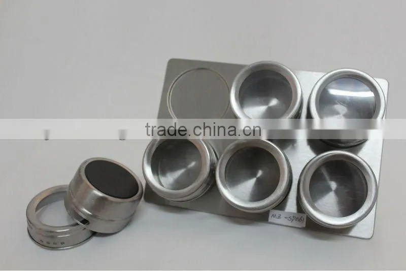 7pcs magnetic spice jar set with stand,spice set,magnet spice set
