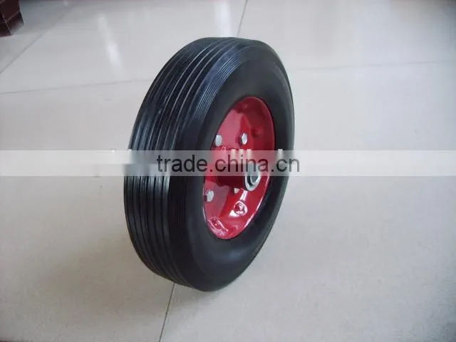 Non-inflatable wheel 10 inches solid rubber tyre tire Tool cart solid wheel