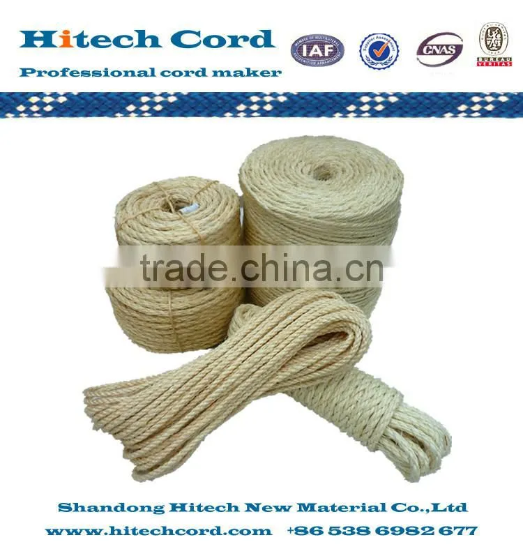 3 strands High Quality Sisal twisted rope