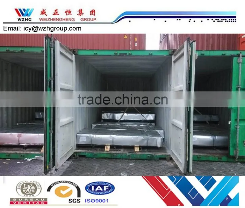 Galvanized/Aluzinc Corrugated Steel Sheet For metal roofing sheets