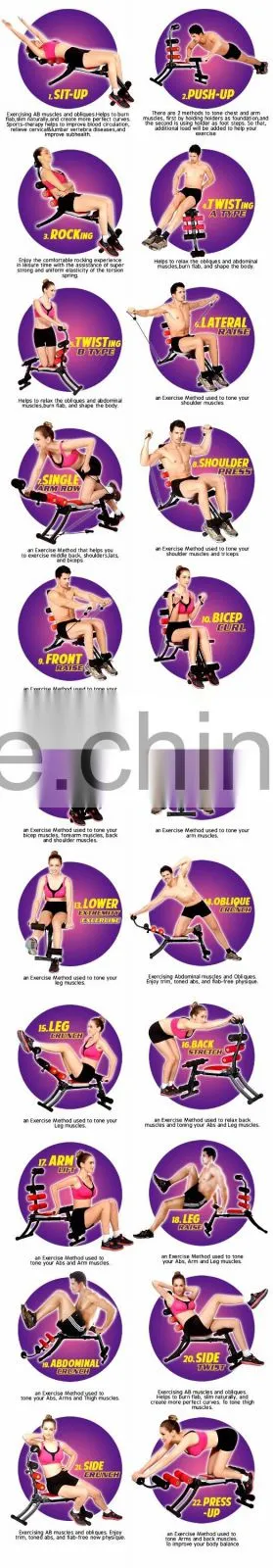 22 IN 1 Wonder Master GYM FITNESS SIX PACK