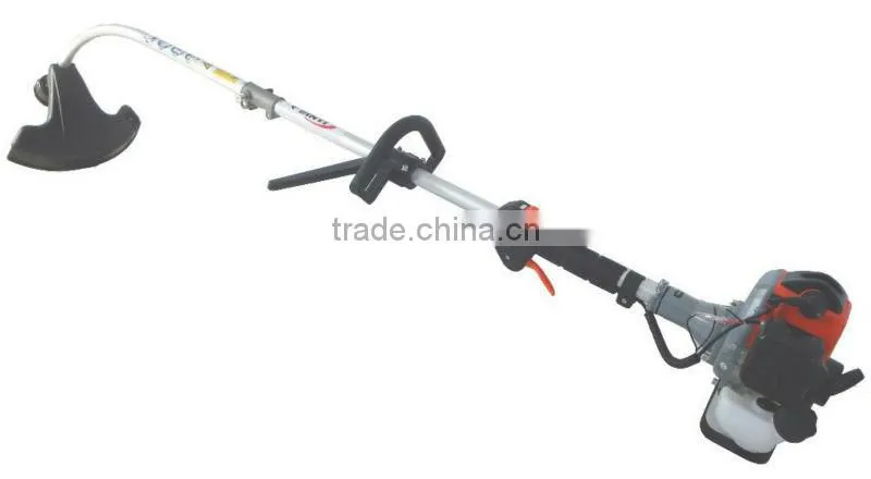 bent type lawn trimmer with two shafts