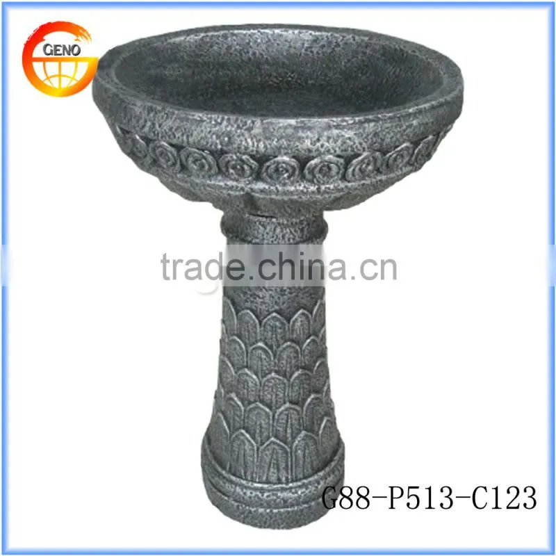 garden decor bird feeder cheap concrete bird bath