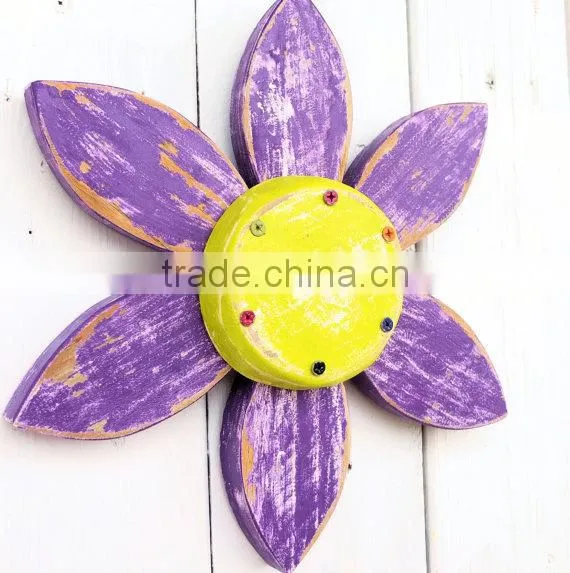 rustic wooden flower wall art summer decor