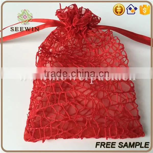 China factory personalized organza bags with mesh