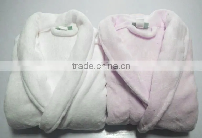 stock Coral Fleece Bathrobe