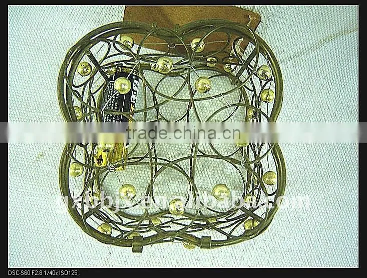 Gold wire woven small hard drive storage cases with lid