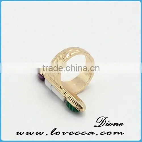 Cheap Fashion Wholesale Trendy Ladies Fashion Natural Gemstone Ring