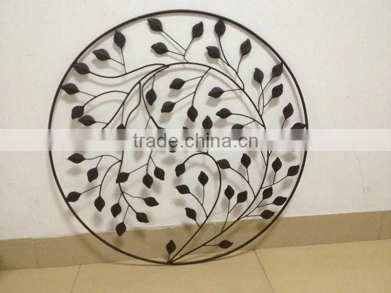 Decorative wrought iron wall art