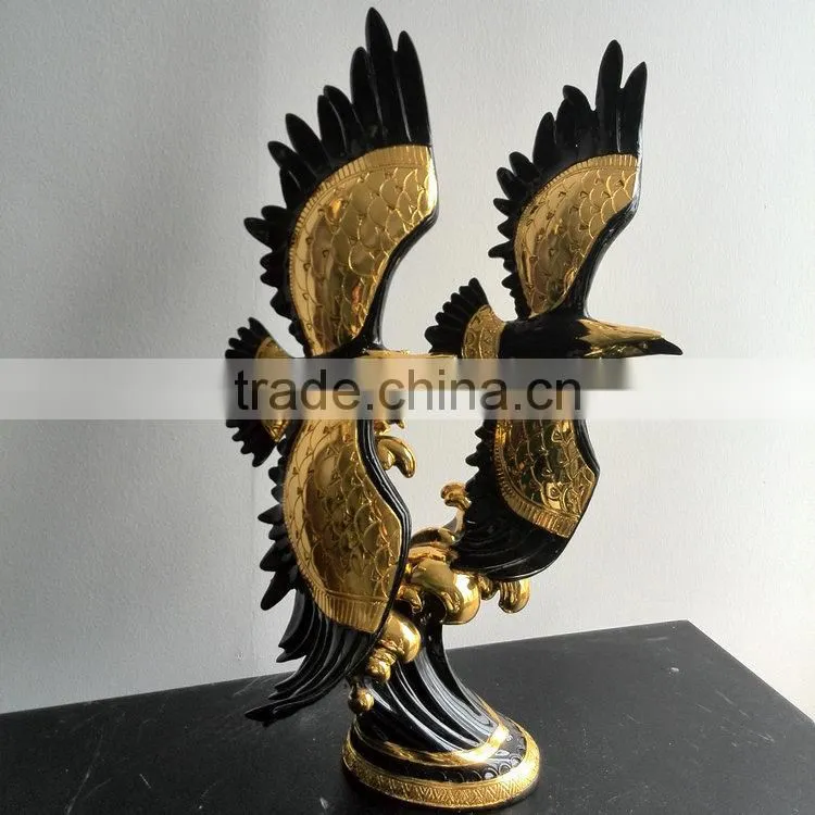 Resin eagle statue