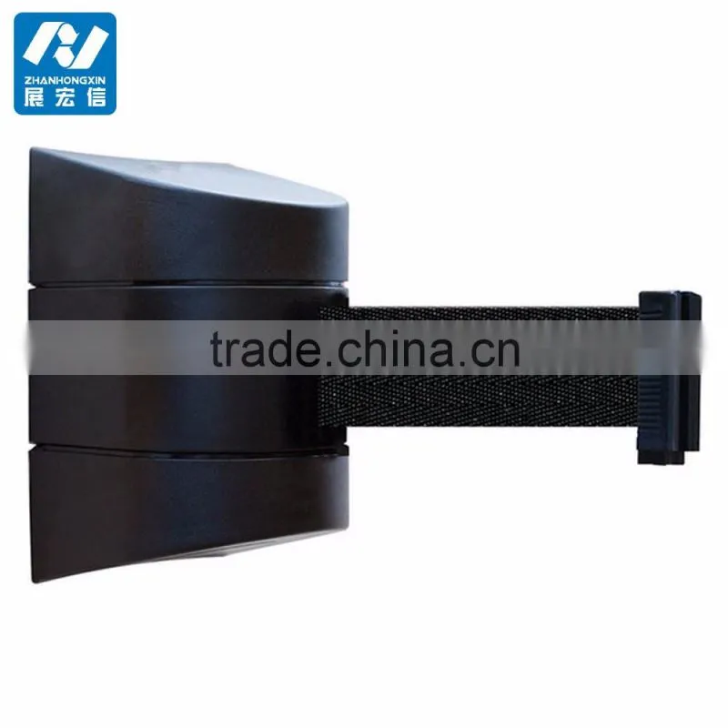 retractable belt barrier with 10m black belt