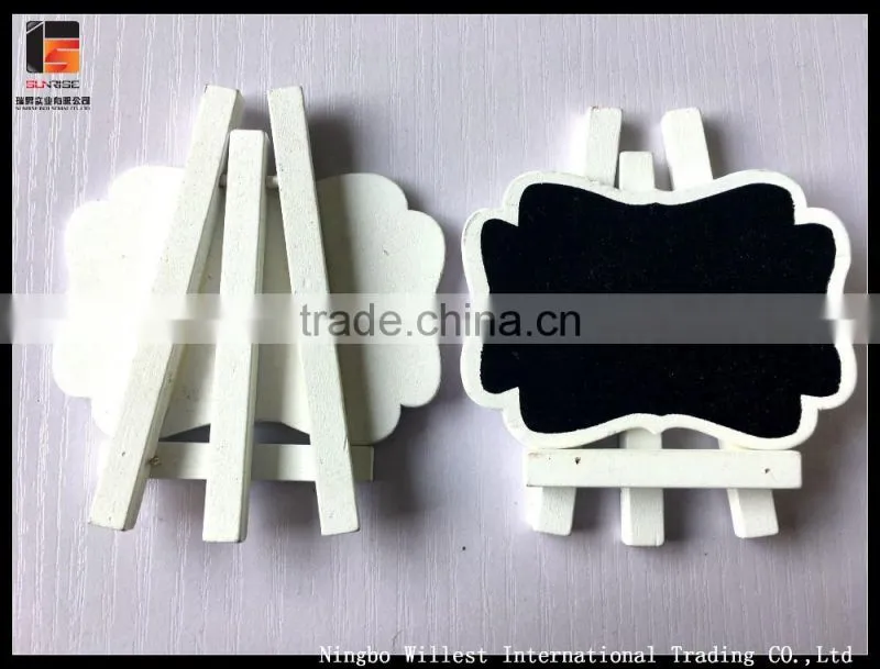 folding portable wood chalkboard with stand(2pcs)