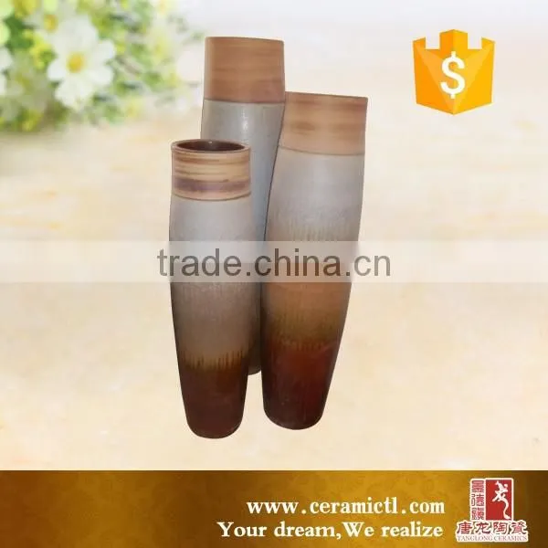 Modern home decoration blue and white chinese porcelain vase with flower