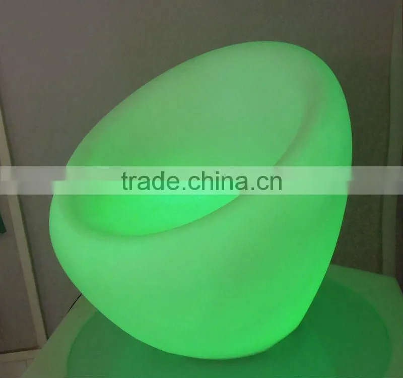 Poly Ethylene material outdoor LED sofa outdoor furniture