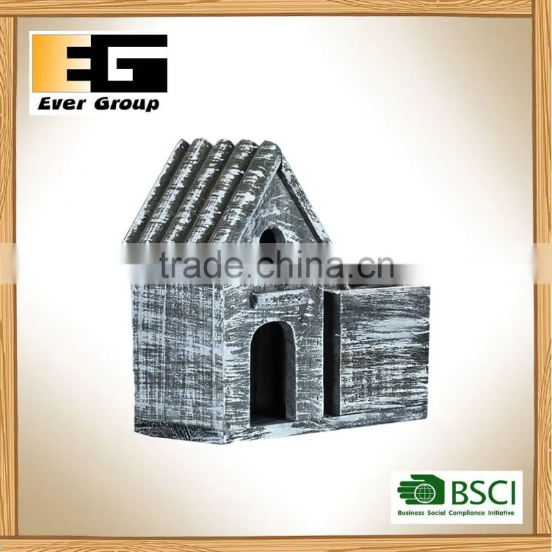 Outdoor Wooden Artificial Plants Flower Pots