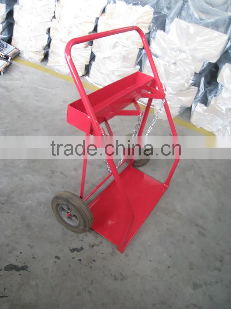 different size load capacity drum two oxygen cylinder hand truck tool cart