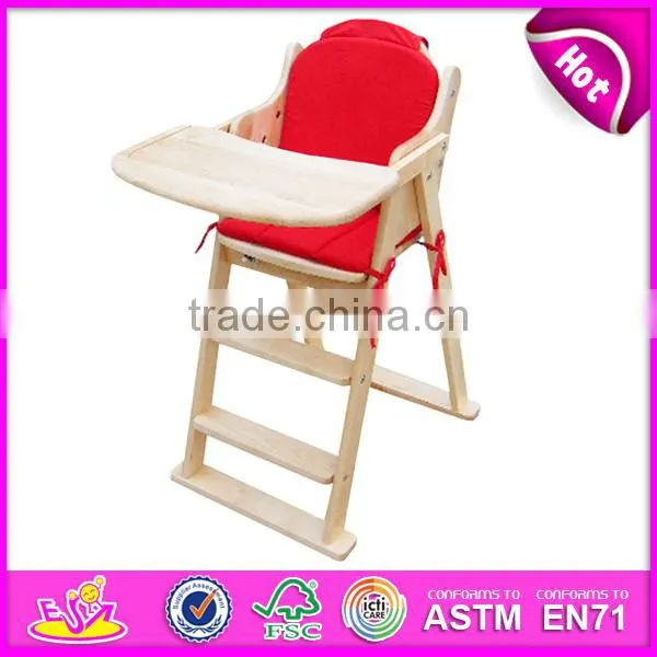Professional baby high chair wood,wooden baby high chair,best quality wooden baby high chair dinner chair set W08F036