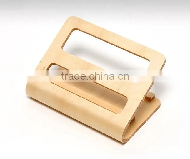 Calculator Holder TV Remote Control Holder Wood Desktop Office Desk Supply Oranizer