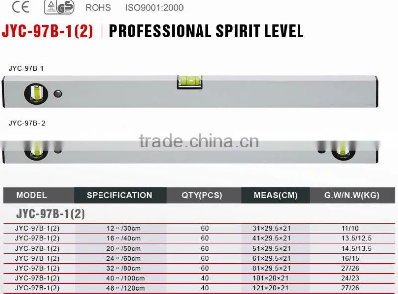 instruction HIgh accuracy water level engineering Aluminum level