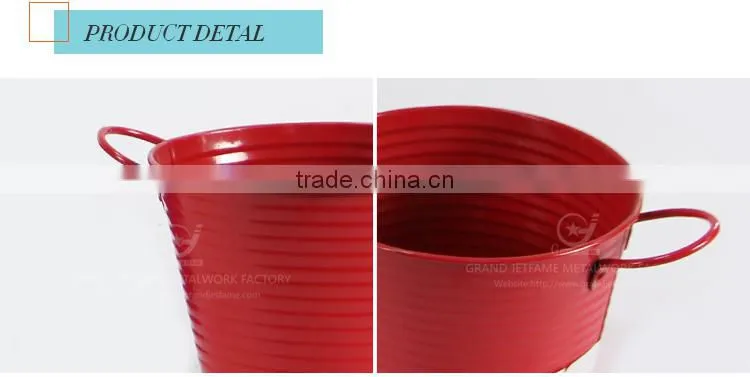powder coated unique iron and zinc garden embossing watering flowers in pots decorative outdoor pots rose flower pot
