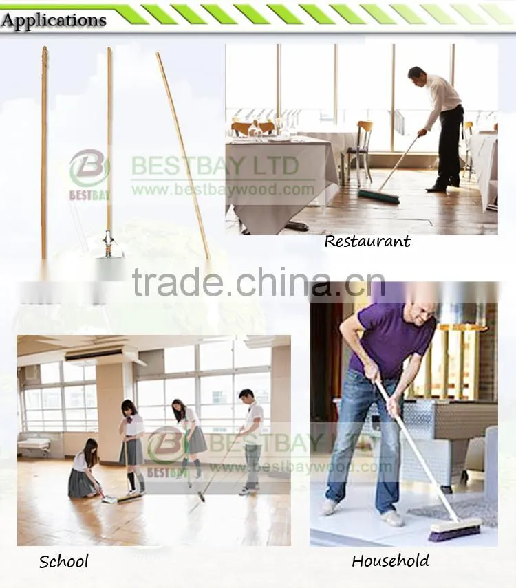 120*2.2cm natural wooden broom stick