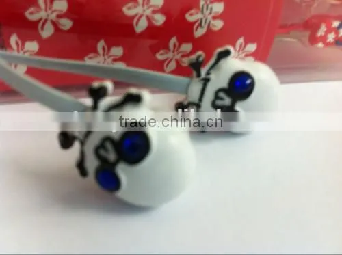 skull Earphone 3.5MM BASS MP4 MP3 Headphone