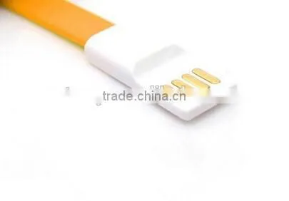 popular fabric micro magnetic usd cable for iPhone and Samsung