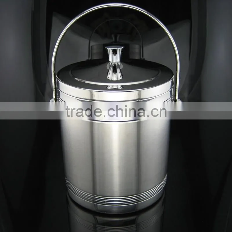 Custom Champagne Beer stainless steel large Ice bucket with cover